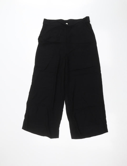 Womens UK Size 8 H&M Regular Fit  Black Trousers