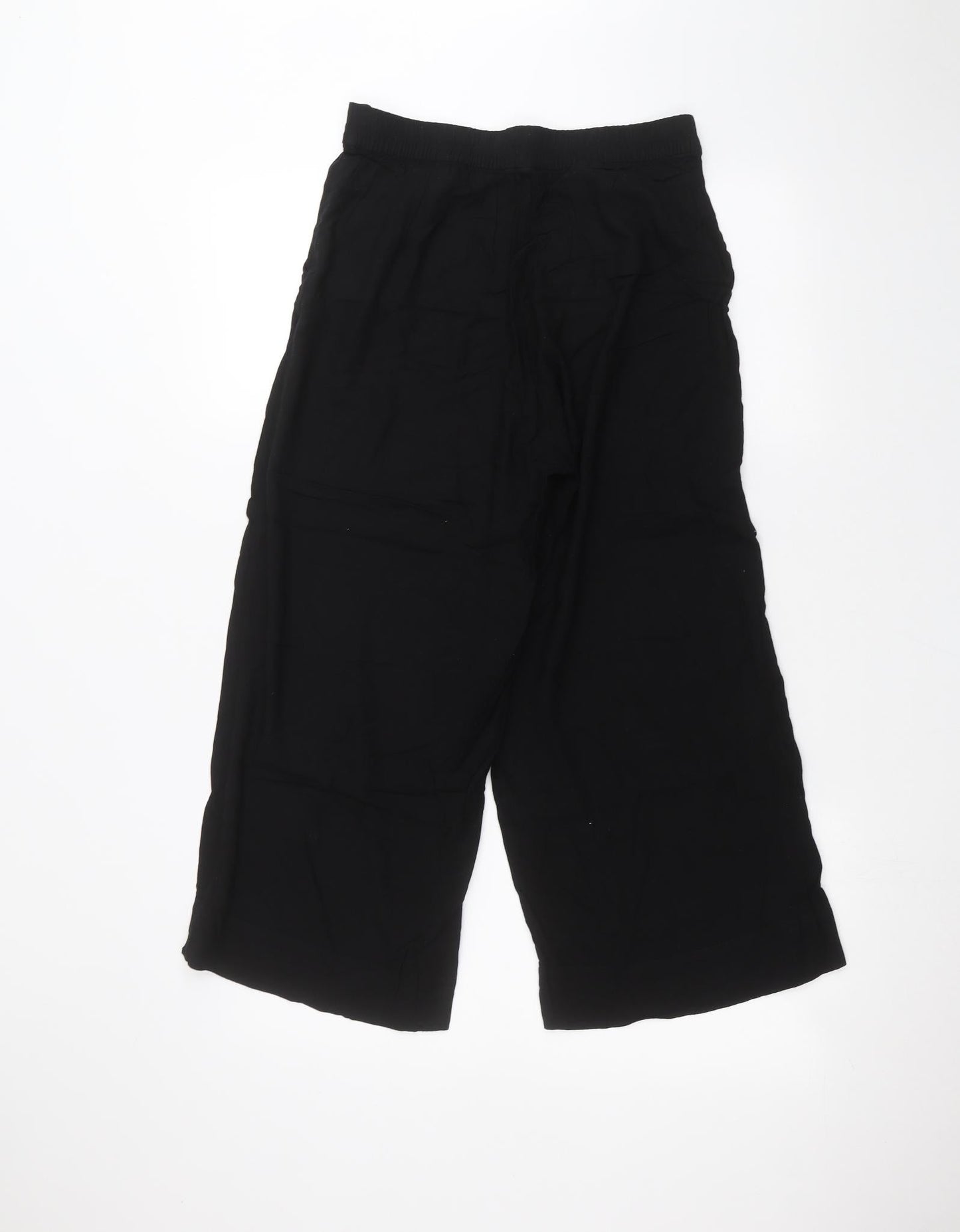Womens UK Size 8 H&M Regular Fit  Black Trousers