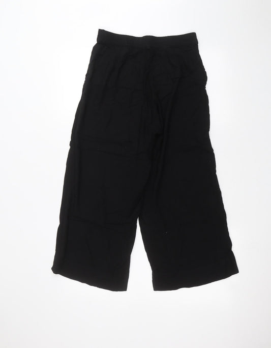 Womens UK Size 8 H&M Regular Fit  Black Trousers