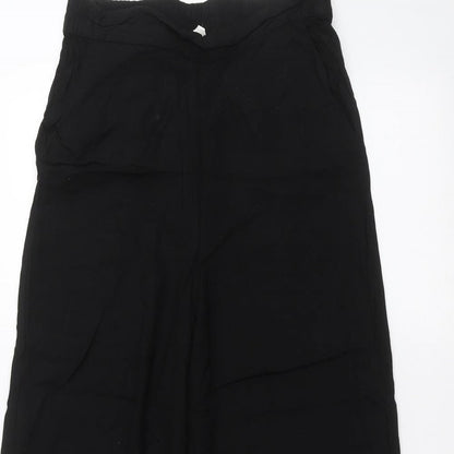 Womens UK Size 8 H&M Regular Fit  Black Trousers