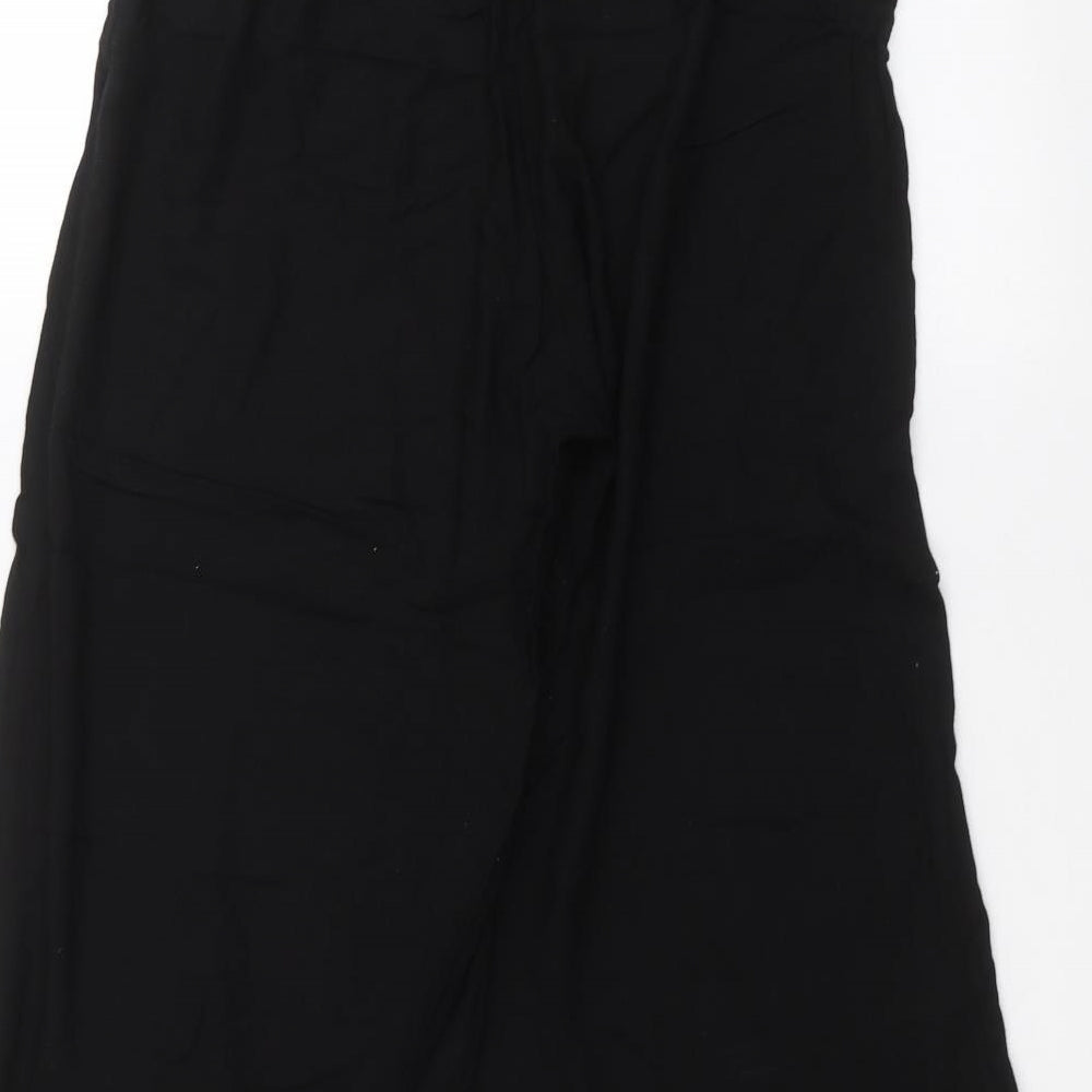 Womens UK Size 8 H&M Regular Fit  Black Trousers
