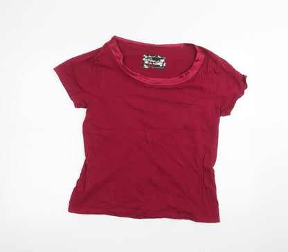 Womens UK Size 14 M&Co Pink Basic T-Shirt