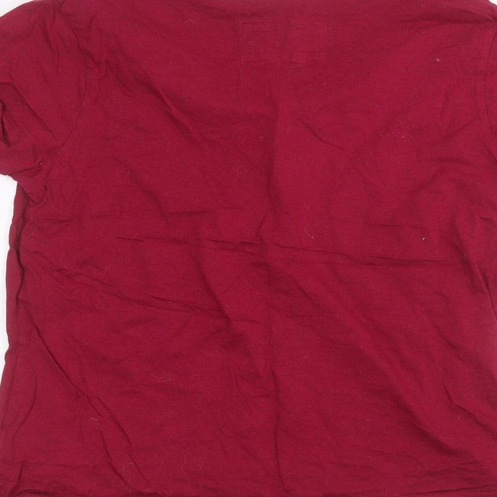 Womens UK Size 14 M&Co Pink Basic T-Shirt