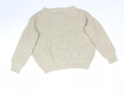 Womens UK Size M Originals Beige Pullover Jumper