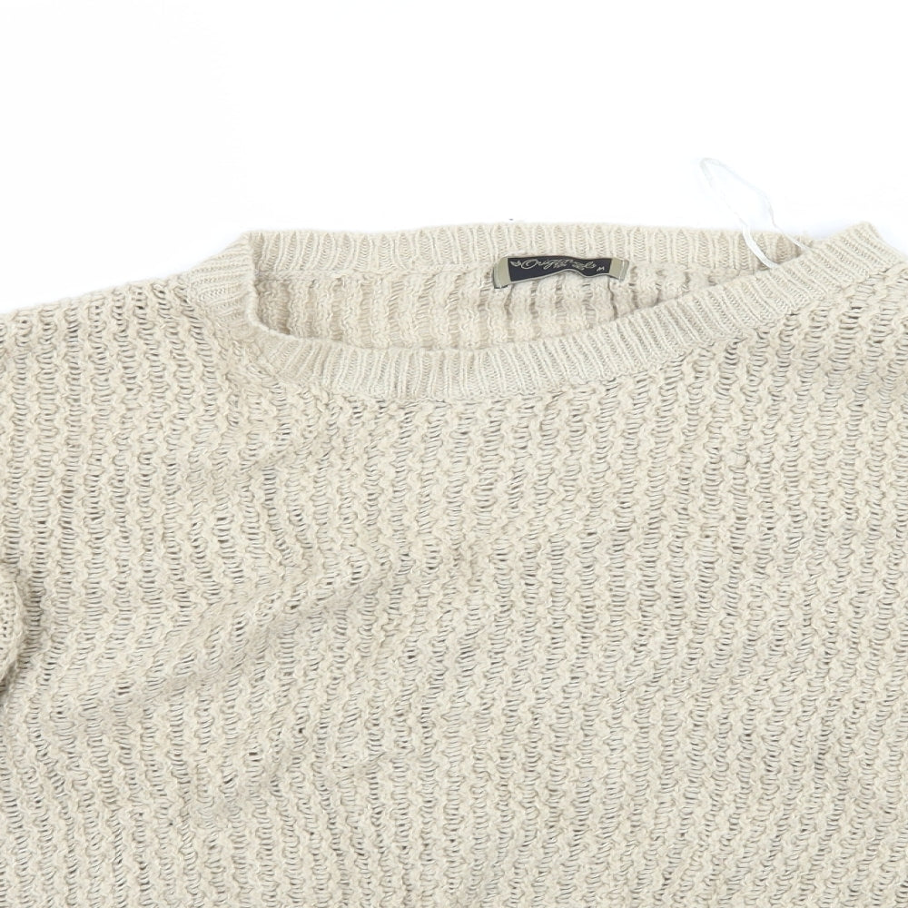 Womens UK Size M Originals Beige Pullover Jumper