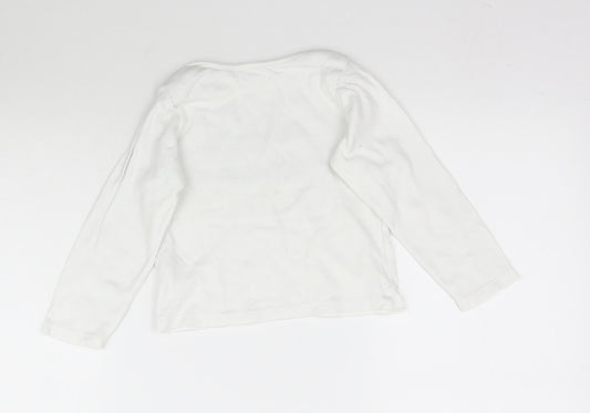 Ladybird Baby White   Basic T-Shirt Size 18-24 Months  - Captain Adorable