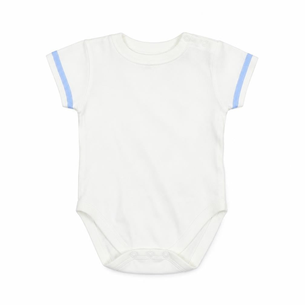 Front view of Next Baby White Babygrow One-Piece, size 3-6, Months