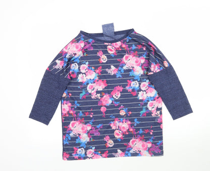 Womens UK Size 6 Atmosphere Blue Basic T-Shirt