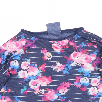 Womens UK Size 6 Atmosphere Blue Basic T-Shirt
