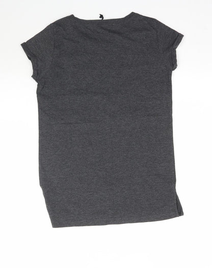 Womens UK Size S Sinsay Grey Basic T-Shirt