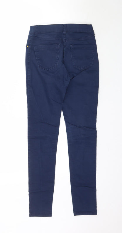 Womens UK Size S Terranova Regular Fit Skinny Blue Jeans
