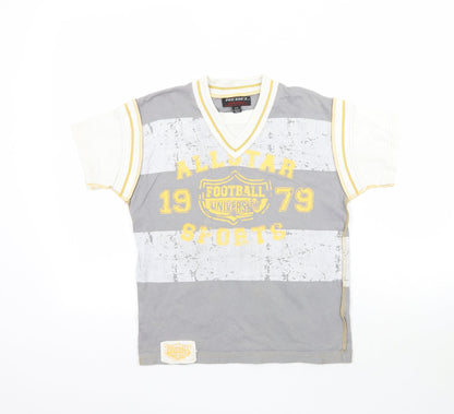 Rebel Boys Multicoloured   Basic T-Shirt Size 9-10 Years  - Football
