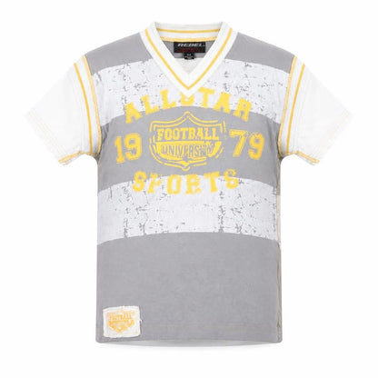 Front view of Rebel boys’ multicoloured basic t-shirt, size 9-10, years - football