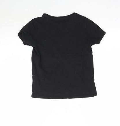 Primark Girls Black   Basic T-Shirt Size 8-9 Years  - New York City