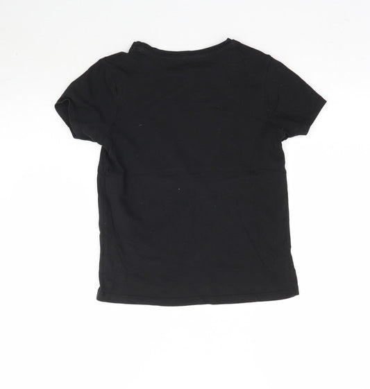 Primark Girls Black   Basic T-Shirt Size 8-9 Years  - New York City