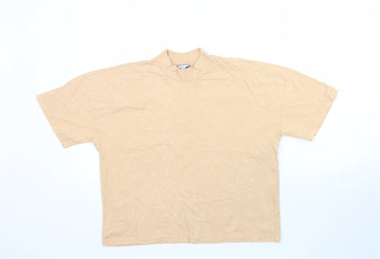 Womens UK Size 6 ASOS Beige Basic T-Shirt