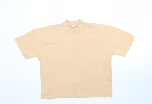 Womens UK Size 6 ASOS Beige Basic T-Shirt