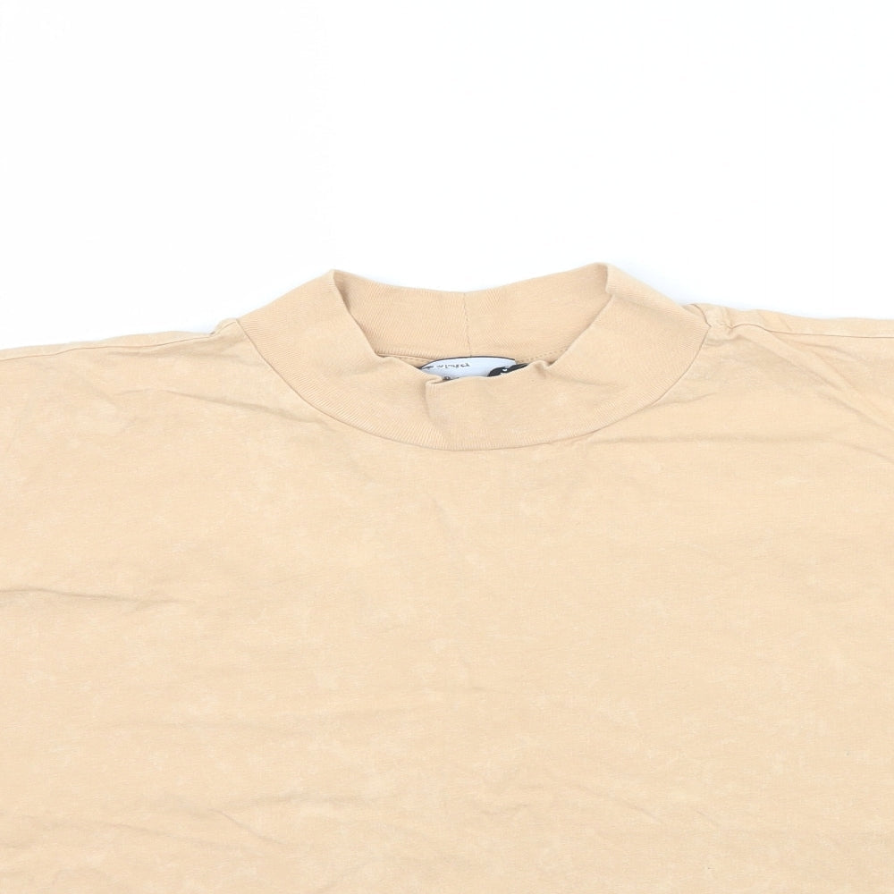 Womens UK Size 6 ASOS Beige Basic T-Shirt