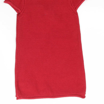 NEXT Girls Red  Knit Mini  Size 2-3 Years  - Bow detail