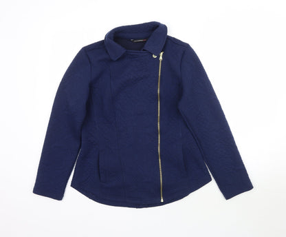 Isaac Mizrahi Womens Blue   Jacket Coat Size XS