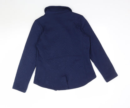 Isaac Mizrahi Womens Blue   Jacket Coat Size XS