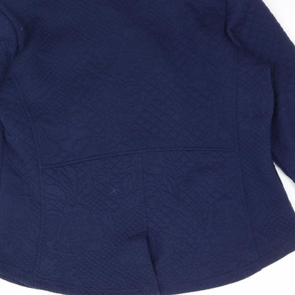 Isaac Mizrahi Womens Blue   Jacket Coat Size XS