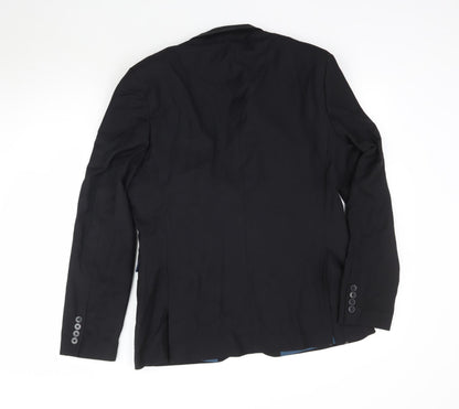 Mens UK Size 40 Burton Regular Black Suit Jacket
