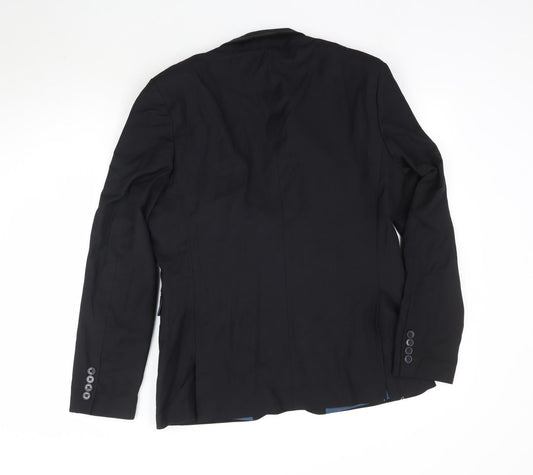 Mens UK Size 40 Burton Regular Black Suit Jacket