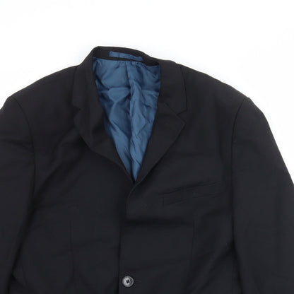 Mens UK Size 40 Burton Regular Black Suit Jacket