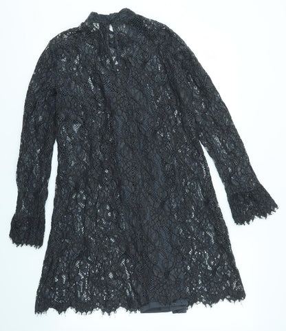 H&M Womens Grey  Lace A-Line  Size 8