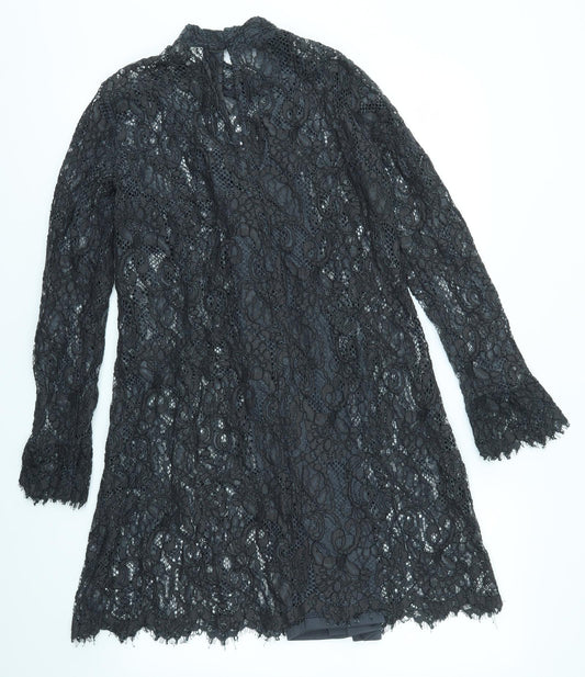H&M Womens Grey  Lace A-Line  Size 8