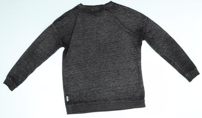 Back view of Diverse men’s grey jumper, size M
