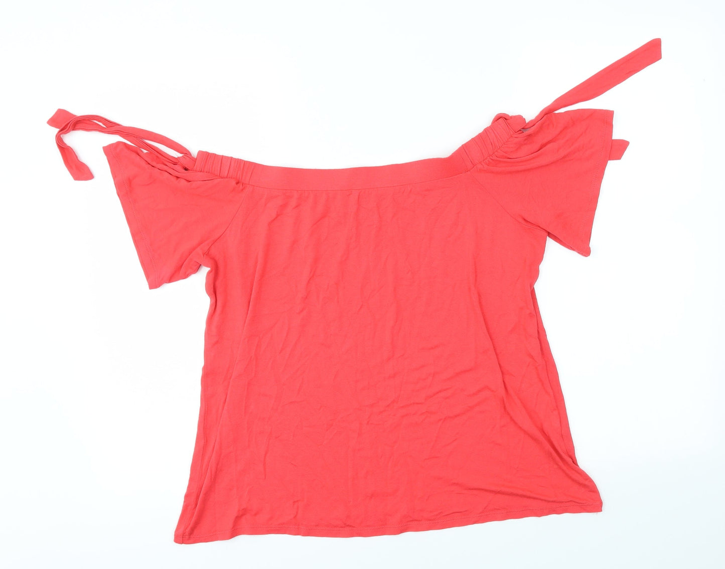 George Womens Red   Basic Blouse Size 14