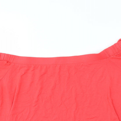 George Womens Red   Basic Blouse Size 14