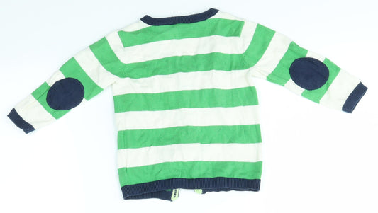 H&M Baby Multicoloured Striped  Cardigan Jumper Size 9-12 Months