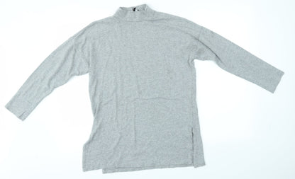 Womens UK Size 10 New Look Grey Basic T-Shirt