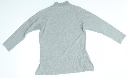 Womens UK Size 10 New Look Grey Basic T-Shirt