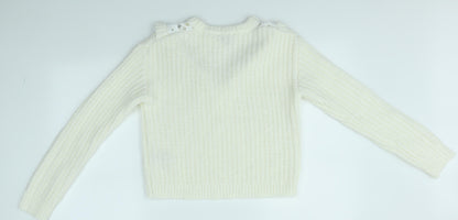 Womens UK Size 6 Miss Selfridge Ivory Pullover Jumper