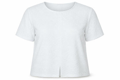 Womens UK Size 16 Warehouse White Basic T-Shirt