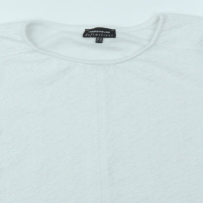 Womens UK Size 16 Warehouse White Basic T-Shirt