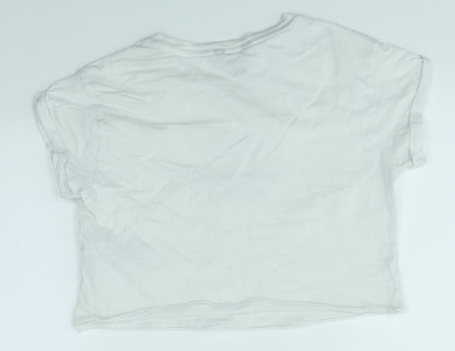 New Look Girls White   Basic T-Shirt Size 10-11 Years