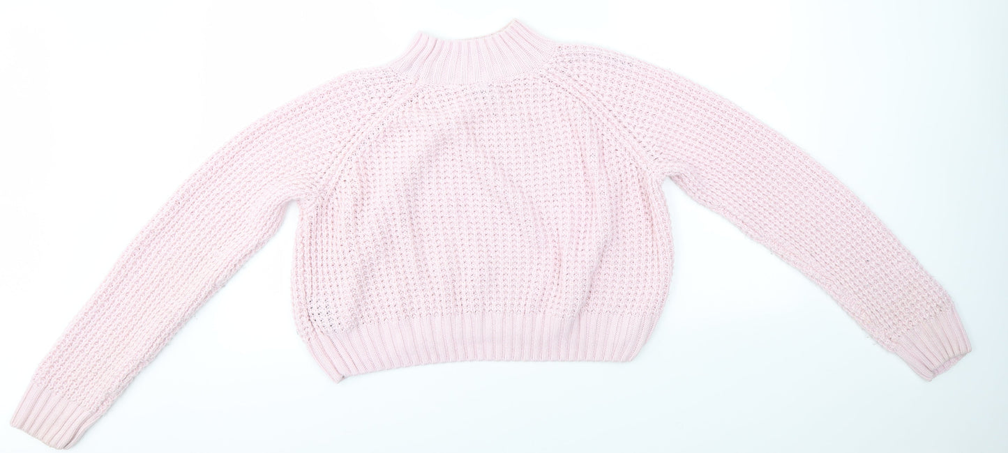 Womens UK Size M H&M Pink Pullover Jumper