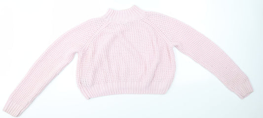 Womens UK Size M H&M Pink Pullover Jumper