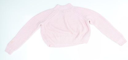 Womens UK Size M H&M Pink Pullover Jumper