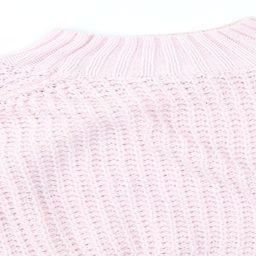 Womens UK Size M H&M Pink Pullover Jumper