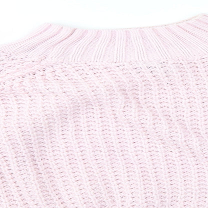 Womens UK Size M H&M Pink Pullover Jumper