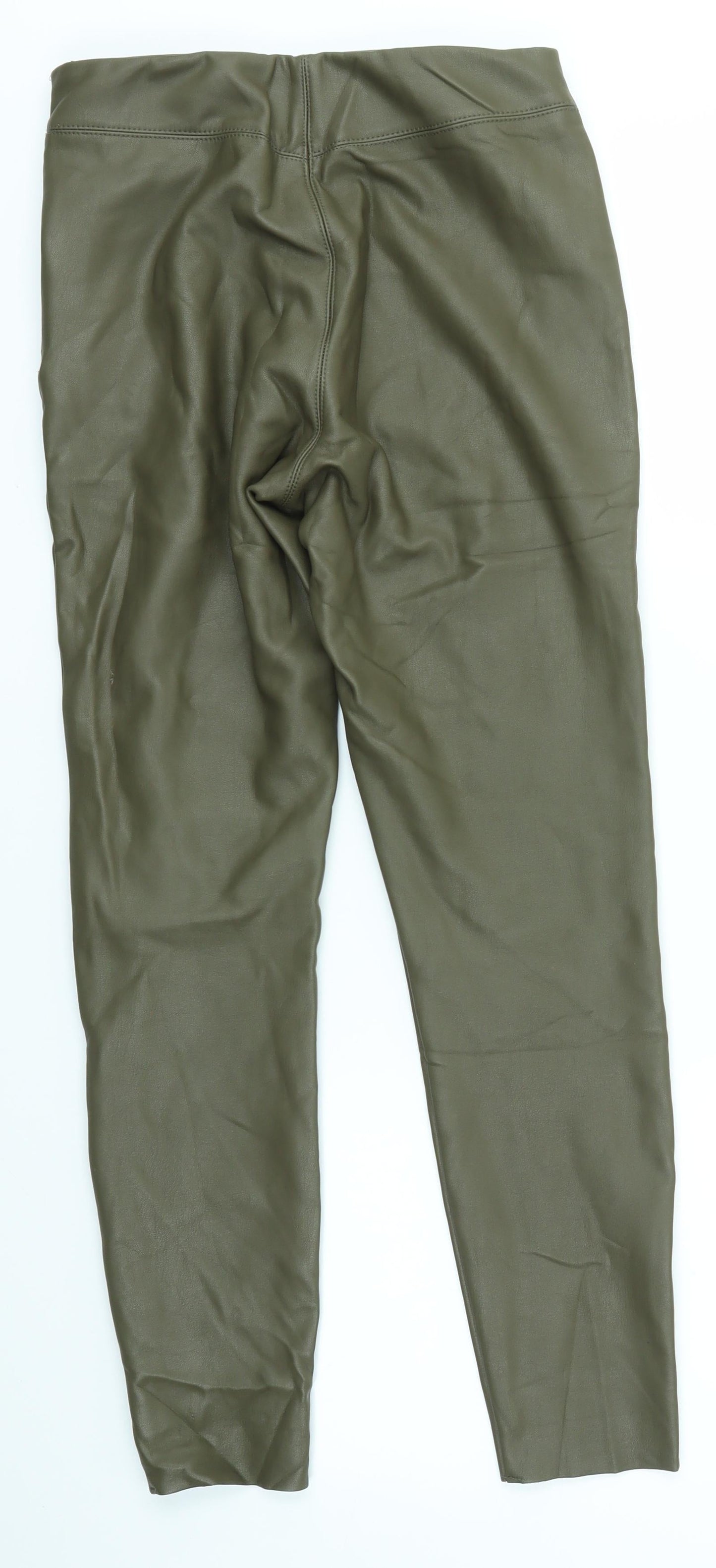 Womens UK Size 8 Topshop Regular Fit  Green Trousers