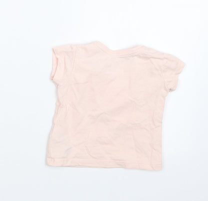 Primark Girls Pink   Basic T-Shirt Size 3-6 Months
