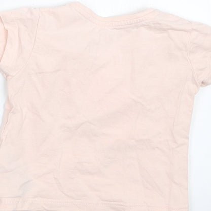 Primark Girls Pink   Basic T-Shirt Size 3-6 Months