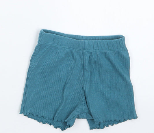 George Girls Blue   Cropped Trousers Size 3-6 Months